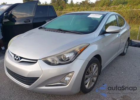 2015 Hyundai Elantra Se z USA, uszkodzony, nr VIN 5NPDH4AE6FH641628
